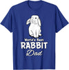 Rabbit Dad Father Rabbit Lover Cute Rabbit T-Shirt in Royal Blue