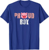 Funny Gay Leather Lover Men's Oink Pig Play Gay Daddy & Pig Boy Bear Gay Fetish LGBTQ Pride T-Shirt - Royal Blue