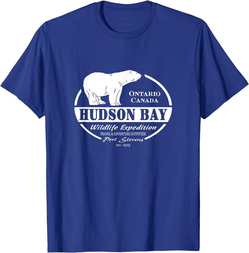 Port Stevens P.S.75 Design Hudson Bay Polar Bear Ontario Canada T-Shirt - Royal Blue
