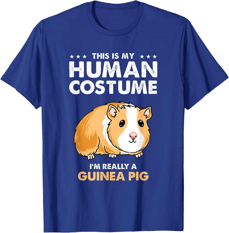 Hiking Lover Design This Is My Human Costume Guinea Pig T-Shirt - Royal Blue