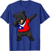 Taiwan Dabbing Bear Flag Tees Taiwan Formosan Bear Dab Pose T-Shirt - Royal Blue
