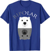Cool I Love Polar Bears With Bipolar T-shirts Bipolar Shirt | Cute Mental Disorder Polar Bear Tee Gift T-Shirt - Royal Blue