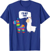 VepaDesigns Cinco De Mayo Shirt Mexican Gift Llama Id Hit That Pinata Mexican Funny Cinco de Mayo Gift T-Shirt - Royal Blue
