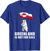 Greenland is not for sale shirt for men and women Greenland Not for Sale Greenland Flag Bear Greenlanders T-Shirt - Royal Blue