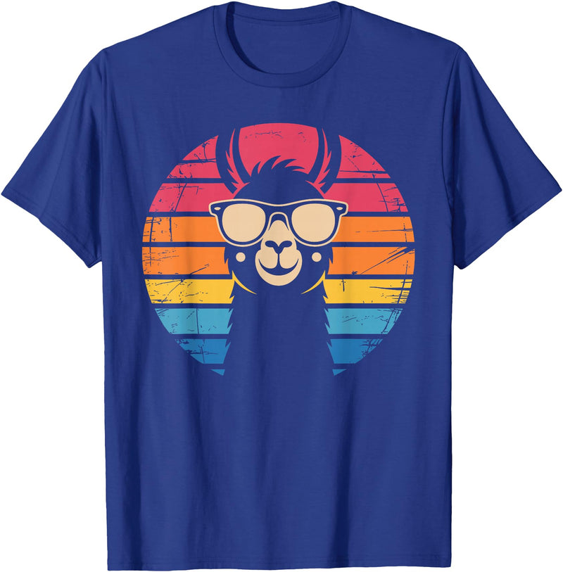 Llama Gift Llama Lover Accessories & Lama Stuff Funny Llama Design for Men Women Kids Llama Lover Gag Llama T-Shirt - Royal Blue