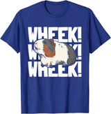Guinea Pig Gifts & Merchandise Guinea Pig Girl Wheek! Wheek! Guinea Pigs T-Shirt - Royal Blue