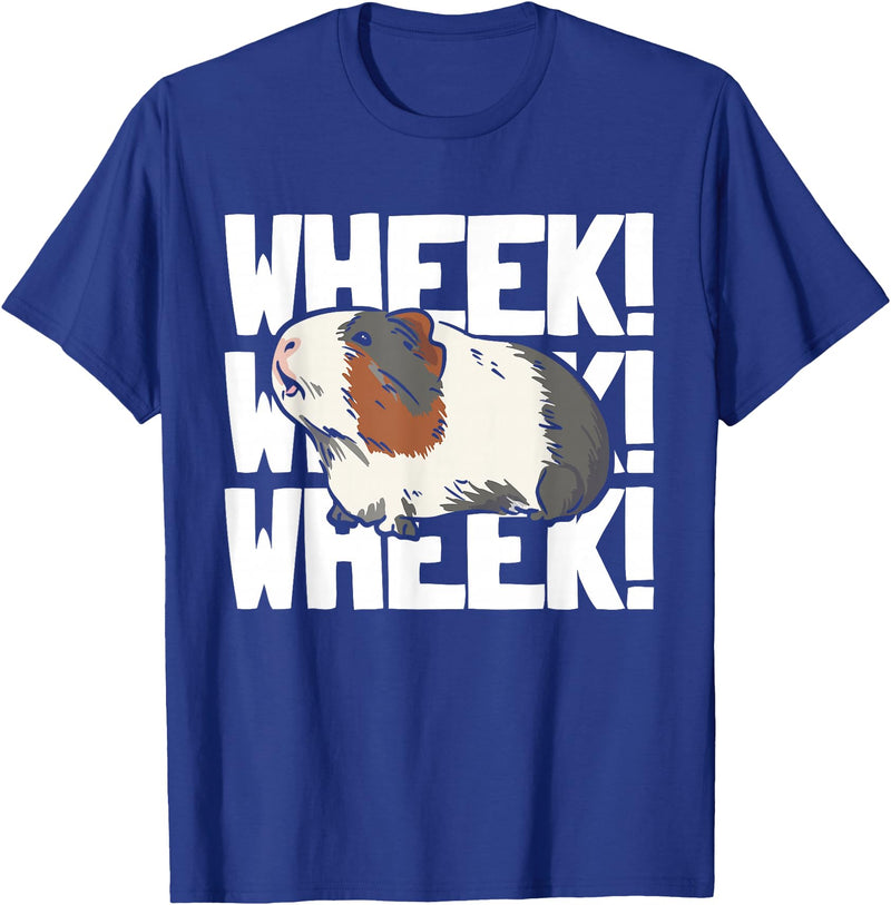 Guinea Pig Gifts & Merchandise Guinea Pig Girl Wheek! Wheek! Guinea Pigs T-Shirt - Royal Blue