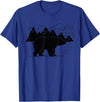 Black Bear Wildlife Animal Wilderness Graphic T-Shirt - Royal Blue