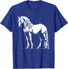 Andalusian Gift for Men, Women, Dad & Mom Horse Dad Mom Lover - Monochromatic Andalusian T-Shirt - Royal Blue