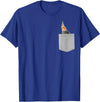 Animal in Your Pocket Cockatiel Bird T-Shirt - Royal Blue