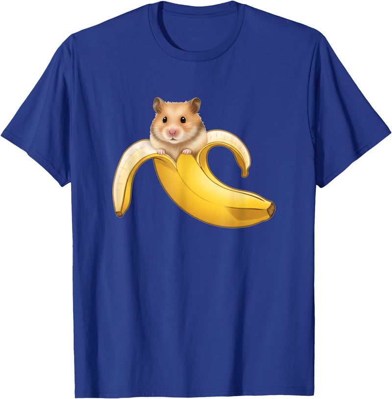 Funny Hamster Lovers Banana Boys Girls Kids Cute T-Shirt - Royal Blue