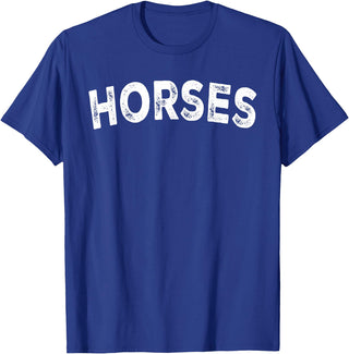 Horses - Styles Horses T-Shirt - Royal Blue