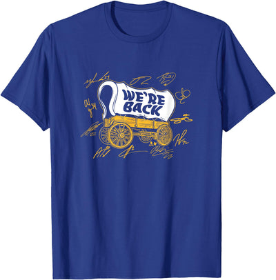Cow Breakingt We're Back Wagon Buffalo Hockey T-Shirt