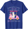 Golf Golfer Easter Eggs Bunny Rabbit Golf Cart Matching T-Shirt in Royal Blue