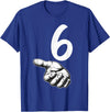 67 Meme Halloween Matching Costume BPD Number 6 Matching Duo 67 Meme Gen Alpha Slang Halloween T-Shirt - Royal Blue