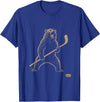 Funny Polar Bear Hockey Player Fans Ice Lover Funny Polar Bear Playing Ice Hockey Sports Lover Player T-Shirt - Royal Blue