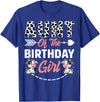 Funny Cow Birthday Family Matching Tee Aunt Of The Birthday Girl Cow Birthday Farm Animal T-Shirt - Royal Blue