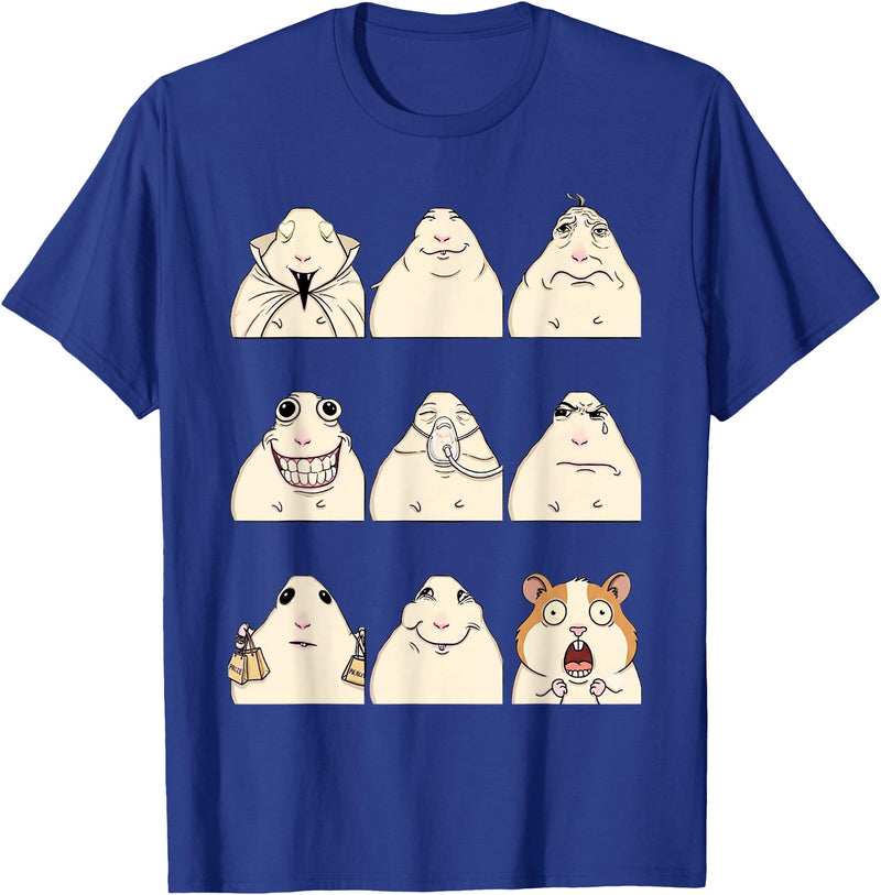 Hamster Reaction Meme Kids Boys Girls Men and Women T-Shirt - Royal Blue