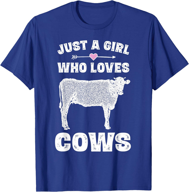 Cow Shirts by Memme Funny Cow Saying Shirt Gifts Teen Girls Cows Lover Shirts T-Shirt - Royal Blue