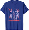 Dark Aesthetic Rabbit T-Shirt in Royal Blue