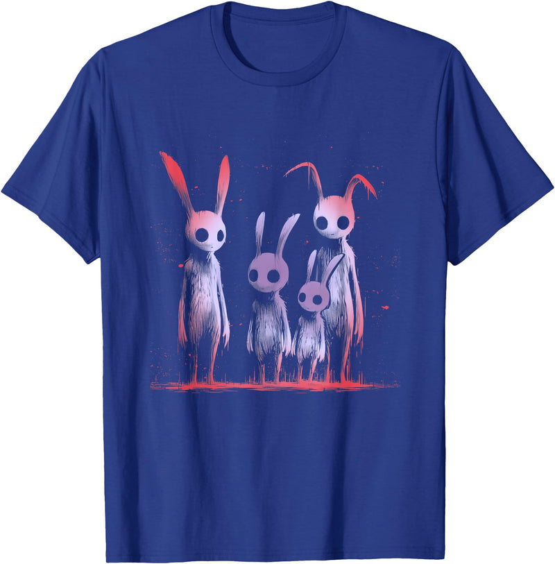 Dark Aesthetic Rabbit T-Shirt in Royal Blue