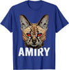 Mountain Lion Wild Serval Cat Shirts Mountain Lion Ohio Wild Cat Amiry Serval Cat T-Shirt - Royal Blue