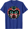 Tribal America Alaska Native American Art Tlingit Eagle Tribal Bear Clan T-Shirt - Royal Blue