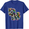 Cool Zombie Horror and Halloween Designs Scary Zombie Unicorn Scary Halloween Horror Monster Design T-Shirt - Royal Blue