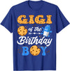 Cookies First Birthday Family Matching Gigi Of The Birthday Boy Milk And Cookies 1St Birthday T-Shirt - Royal Blue