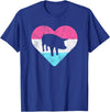 Retro Vintage Animal and Pet Gifts Retro Vintage Pig Gift for Women or Girls T-Shirt - Royal Blue