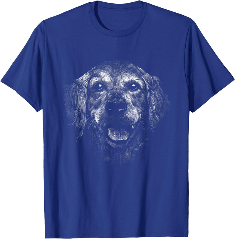 Retriever Dog Pet T-Shirt - Royal Blue