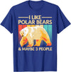 Polar Bear Gift Polar Bear Accessories & Stuff Cute Polar Bear Design For Men Women Kids Polar Bear Lover T-Shirt - Royal Blue