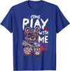 Halloween Gifts & Halloween Shirts by NLTS Scary Killer Teddy Bear Pastel Goth Style Creepy Kawaii T-Shirt - Royal Blue