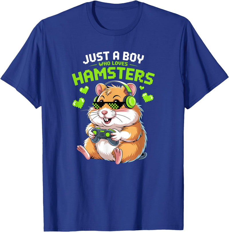 Boys Hamster T-Shirt - Royal Blue