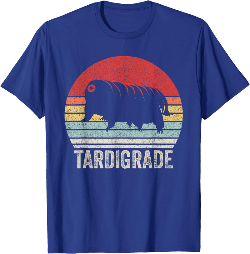 Catch Some Rays Vintage Retro Tardigrade Microbiology Water Bear T-Shirt - Royal Blue