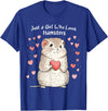 Cute Hamster Lovers Gift This Girl Loves Her Hamster T-Shirt - Royal Blue