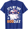 3rd Birthday Girls Halloween Costume Gifts & Tees. Funny Halloween Birthday Ghost, It's My 3rd Boo Day Girls T-Shirt - Royal