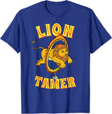 Circus Design Lion Tamer Circus Themed Party T-Shirt - Royal Blue