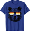 Equal Rights Gay Bear Sânpebe Designs Gay Bear with Sunglasses T-Shirt - Royal Blue