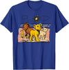 Disney The Lion King Live Action Sketched Group Portrait T-Shirt - Royal Blue