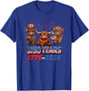 Scottish Highland Cow Print 250th Anniversary Gift 250 Years America Anniversary Cow 4th July America 1776 2026 T-Shirt -