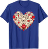 Cute Polar Bear Lovers Valentine Costume Women Men Funny Polar Bear Heart Valentine Polar Bear Womens Mens Kids T-Shirt - Royal Blue