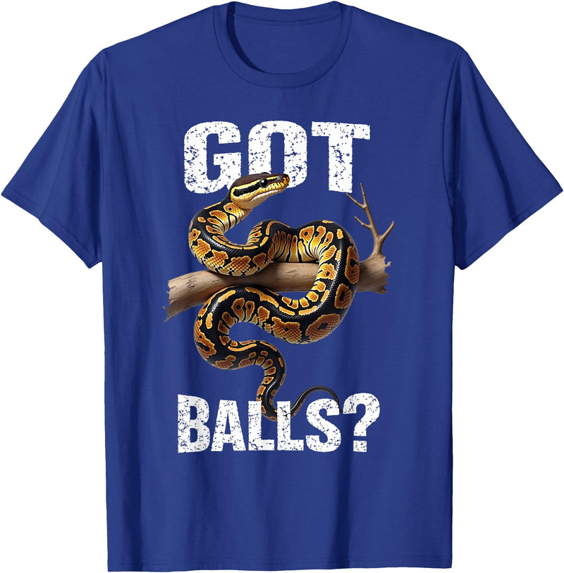 Royal Ball Python Supplies Snake Owner Herpetology Funny Ball Python Lover Balls Reptile Keeper Snake Owners T-Shirt - Royal