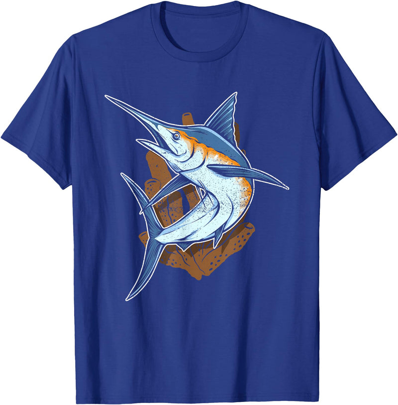 Fish Species Collection Gift Idea Fischerart Biology Swordfish Fish T-Shirt - Royal Blue