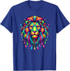 Lions Lion Lover Gifts Colorful Pop Art Lion Lions T-Shirt - Royal Blue