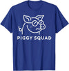 Pig Farm Style Gifts BY TEERA Piggy Squad Cute Pig Design for Animal Lovers T-Shirt - Royal Blue