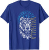 Nordic Valor, Viking Visions, Berserk til Valhalla Valhalla & Viking Compass - Nordic Bear Design T-Shirt - Royal Blue