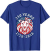250th Anniversary Vintage Funny Cute Tees 250 Years 250th Anniversary July 4th Lion T-Shirt - Royal Blue