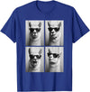 Funny Animal Selfie Booth Tee Cool Llamas Sunglasses Jungle Animal Meme Selfie Booth T-Shirt - Royal Blue