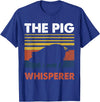 Funny Pig Farm Piggy Farmer Farming Gifts DAIMMER The Pig Whisperer T-Shirt - Royal Blue